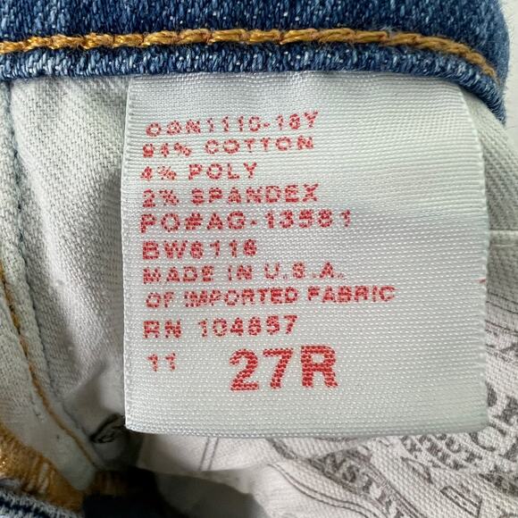 AG Adriano Goldschmeid Womens Stilt Cigarette Jeans Denim Size 27 Slim Straight - Picture 11 of 11